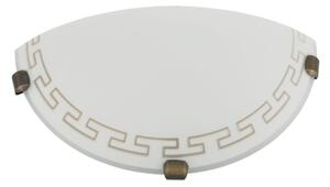 Aplică Klausen Athena D300-2, Design Clasic Alb și Crom, 15x30x8.5 cm, Iluminat Interior Modern cu Soclu E27, Ideală pentru Living sau Dormitor