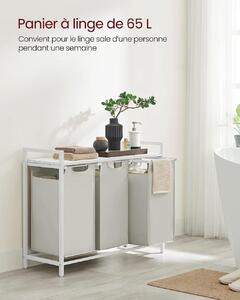 Cos de rufe, Vasagle, Alb, 92.5×33×72 cm