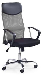 Scaun de birou rotativ, Nemo, din material textil perforat, gri