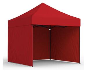 Pavilion grădină, cu prelată impermeabilă Roșu 3m x 3m