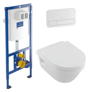 Set complet vas WC suspendat Villeroy & Boch, Architectura 5684HR01, cu rezervor si clapeta