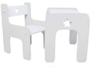 Design masă și scaun pentru copii WoodStar Culoare: alb