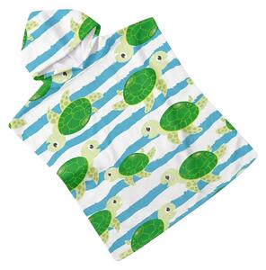 Poncho pentru copii TURTLES verde 60x120 cm