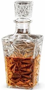 Sticla eleganta Pufo Ellegant pentru bautura, lichior sau whisky, 1L, transparenta– rafinata si rezistenta