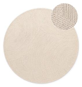 Covor în culoare naturală deschisă țesut manual rotund din lână ø 150 cm Calmio – Hanse Home