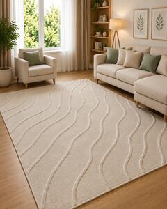 Covor Modern, Model Oksi 38011 202, Bej