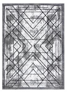 Covor modern COZY Tico, geometric - structural două niveluri de lână gri