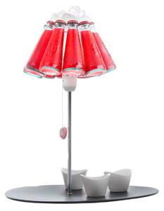Lampă de masă Ingo Maurer, Campari Bar, Roșu, Camera de zi, Sticlă, Design