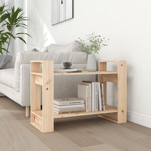 Bibliotecă/Separator cameră, 80x35x56,5 cm, lemn masiv de pin