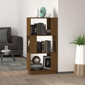 Bibliotecă/Separator cameră maro miere 51x25x101 cm lemn pin