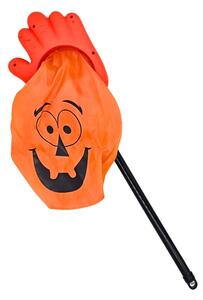 Sac de colindat, cu mâner, pentru Halloween, model mână portocalie și dovleac, Eurowrap