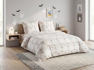 Lenjerie de pat din bumbac Renforce pentru copii GHOSTIE bej Dimensiune lenjerie de pat: 80 x 80 cm | 135 x 200 cm