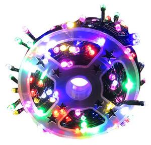 Instalatie de Craciun liniara, dispusa pe rola, 190 LED-uri, 40 metri, multicolor