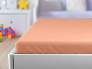 Cearsaf Jersey pentru patut copii cu elastic 70x140 cm Caisa
