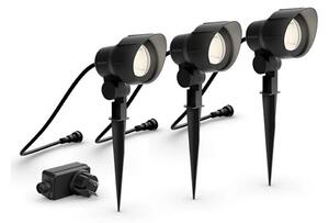 Philips - Set 3x LED spot exterior GARDENLINK LED/6W/230V 2700K IP44