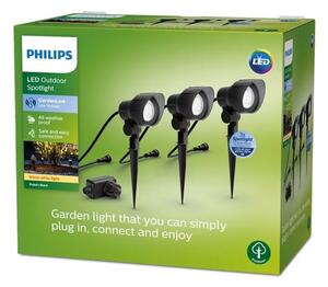 Philips - Set 3x LED spot exterior GARDENLINK LED/6W/230V 2700K IP44