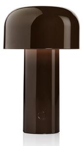 FLOS Bellhop lampă de masă LED încărcabilă, cioco, reglabil, Maro / Rugină, Camera de zi / sufragerie, Plastic, Design