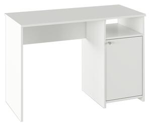 Birou cu usa , 110 cm lungime , alb
