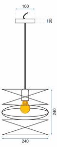 Lampa DE TAVAN SUSPENDABILA metal Loft APP201-1CP