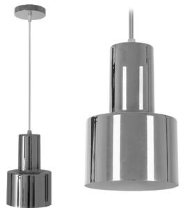 Lampă de tavan modernă din metal cromat argintiu