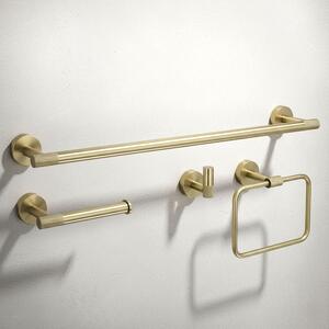 Set accesorii pentru baie GRID Brush Gold 4 piese