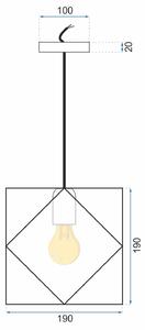 Lampa GEOMETRICA NEAGRA APP287-1CP