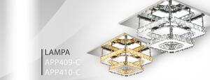 Plafoniera din cristal Plafond LED 24W Square APP409-C APP410-C