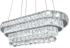 Lampă de tavan suspendată cristal LED 102W telecomandă APP417-CP