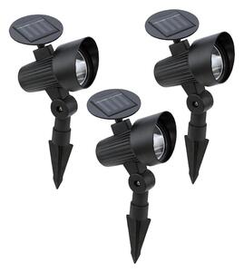 Eglo 48504 - Set 3x lămpi solare LED GIONATA LED/200 mAh IP44 negru