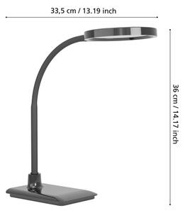Eglo 902175 - Lampă de masă LED cu dimmer LAURO, 5,5W, 230V, 2700/4000/6500K, negru