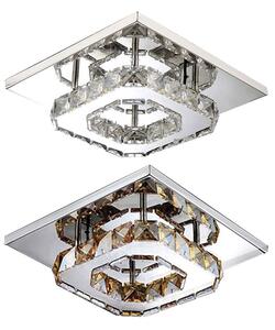 Lampă de tavan pătrată de cristal Plafond Glamour 8W APP405-C APP406-C