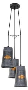 Eglo 43108 - Lustră pe cablu HONEYBOURNE 3xE27/60W/230V