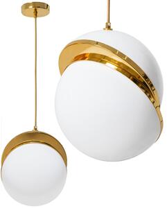 Lampă de tavan suspendata bilă acrilică auriu alb APP481-1CP