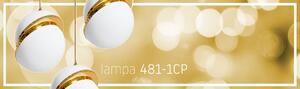 Lampă de tavan suspendata bilă acrilică auriu alb APP481-1CP