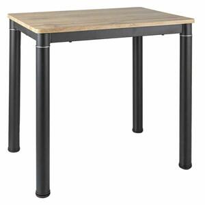Masă de bucătărie Damar W 80 x 60 cm, stejar artisan / negru