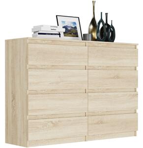 Comodă modernă cu 8 sertare R-140-S8 - diferite variante de culoare sonoma