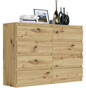 Comodă modernă cu 8 sertare R-140-S8 - diferite variante de culoare artisan