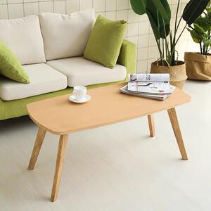Masuta Cafea Kormas II MDF Finisaj Natur, Dim. 100x48x45 Cm