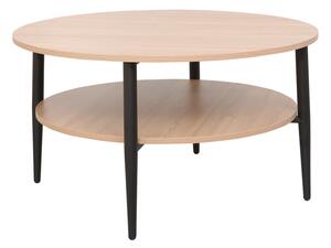 Masuta Cafea Konnys Rotunda Pal Finisaj Natur Diametru 80 Cm