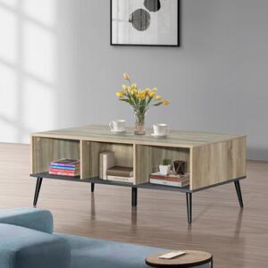 Masuta Cafea Zambo 2 PAL Stejar Sonoma-Gri Antrait, Dim. 121x60x44.5 Cm