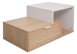 Masuta Cafea Volt PAL Stejar-Alb Dim 90x50x40 Cm
