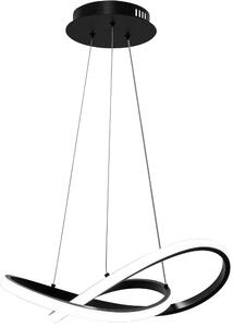 Lampă suspendată de tavan LED modern + telecomandă APP391-CP Negru