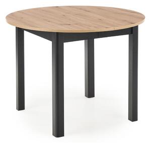 Masă Houston 961Negru, Stejar artizan, 8cm, ExtensieExtensie, MDF, MDF