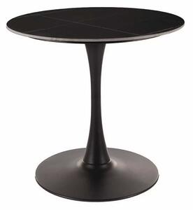 Masă de bucătărie Espero 80 cm, marmură neagră / negru