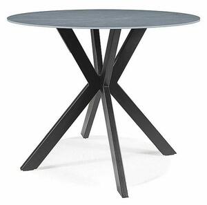 Masă de bucătărie Talia 90 cm, gri / negru