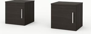Set 2 noptiere, 40x40x40 cm, Wenge, Pal 18 mm