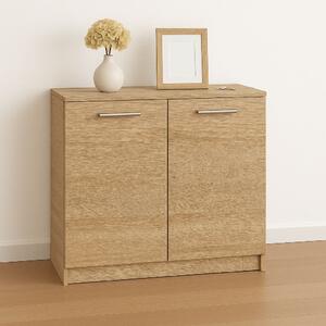 Comoda 2 usi, 100x85x40 cm, Stejar Sonoma, Pal 18 mm