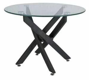 Măsuță de cafea Seward, transparent / negru