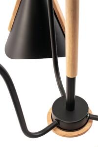 Lampa scandinavă cu trei brațe, neagră, APP605-3C
