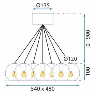 Lampă de tavan APP561-13CP